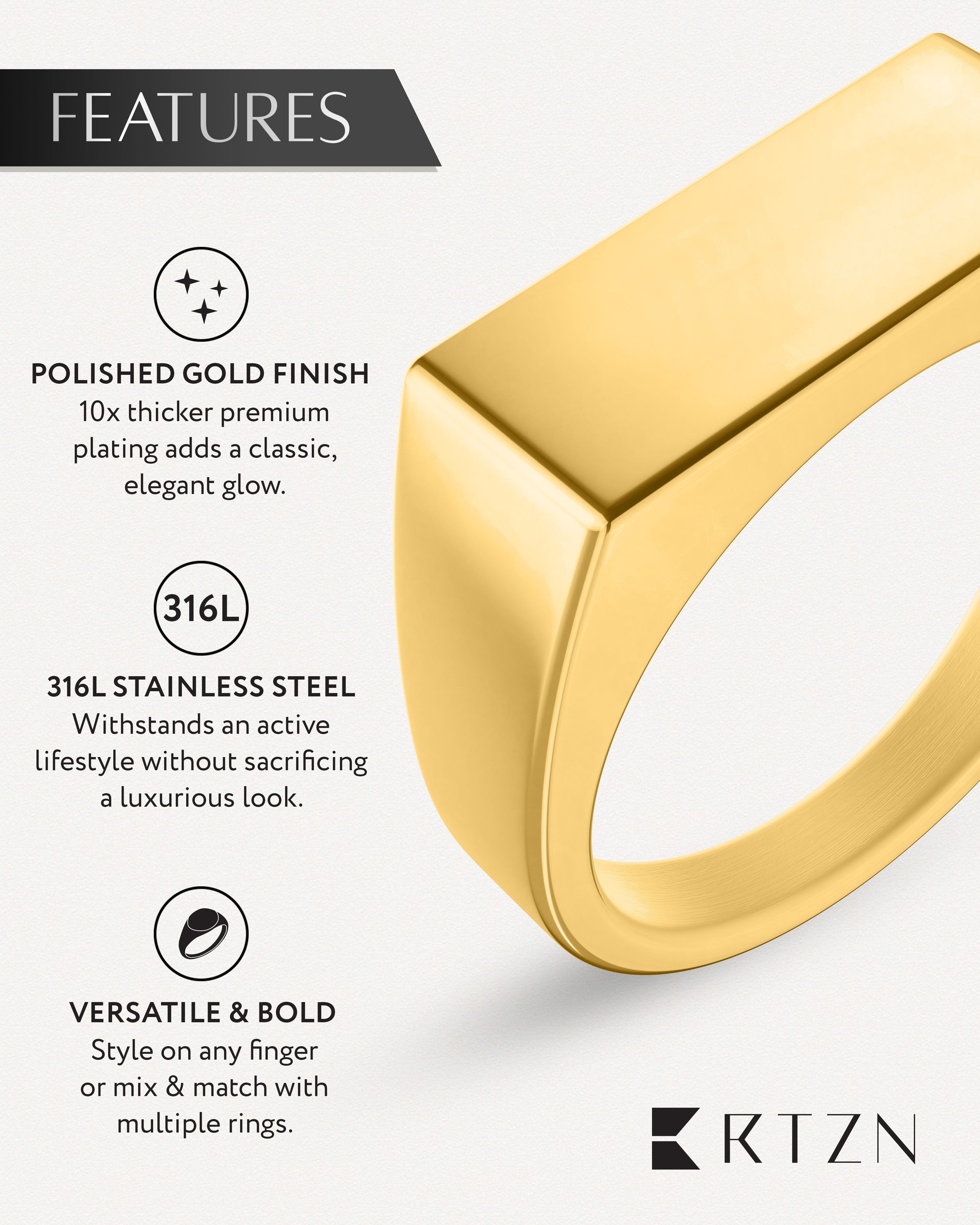 Rectangle Signet Ring