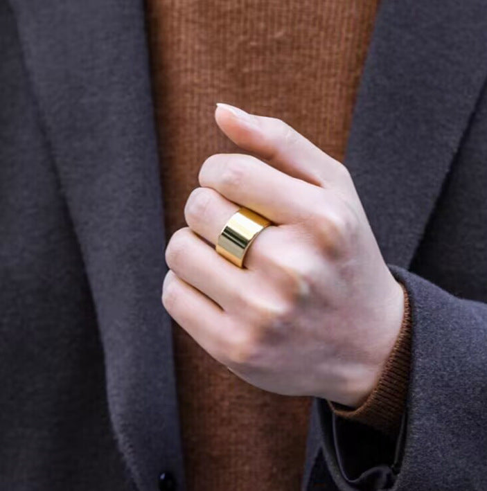 Wide Titanium Ring